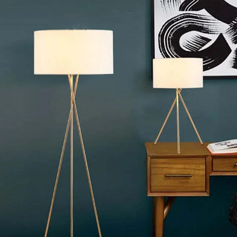 Lámpara de pie trípode diseño moderno y minimalista