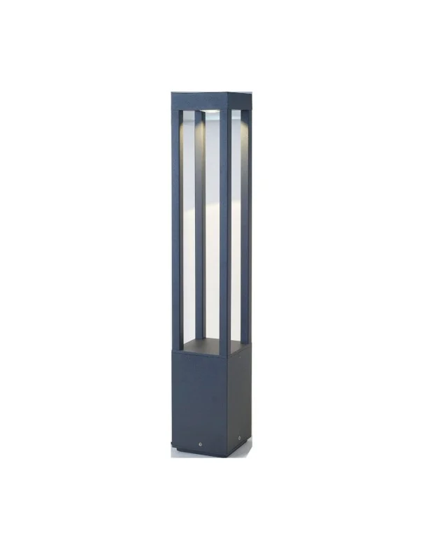 Baliza Alta Exterior Gris 4 Caras