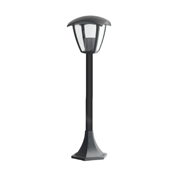 Baliza Farol Negra para Exterior Jardín 1XE27 800mm IP44
