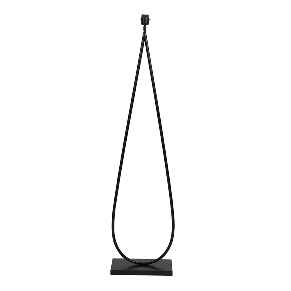 Base de lámpara de pie moderna en negro en forma de gota Light and Living Tamsu