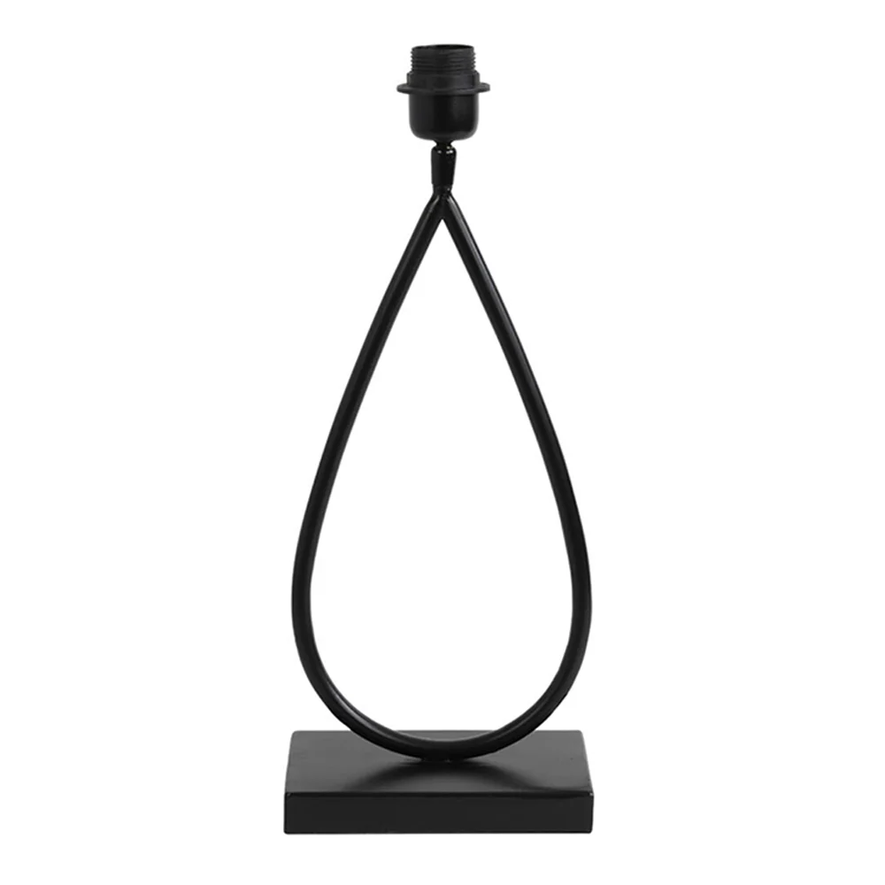 Base de lámpara negra en forma de gota Light and Living Tamsu