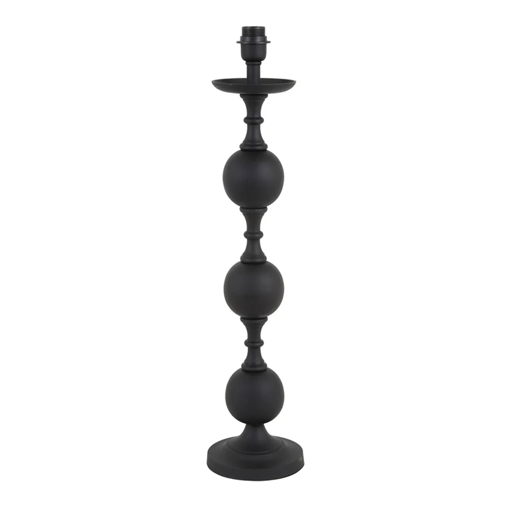 Base de lámpara negra moderna Light and Living Lesane