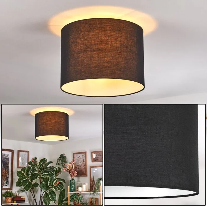Bassagoda Plafones Negro, Blanca, 1 luz