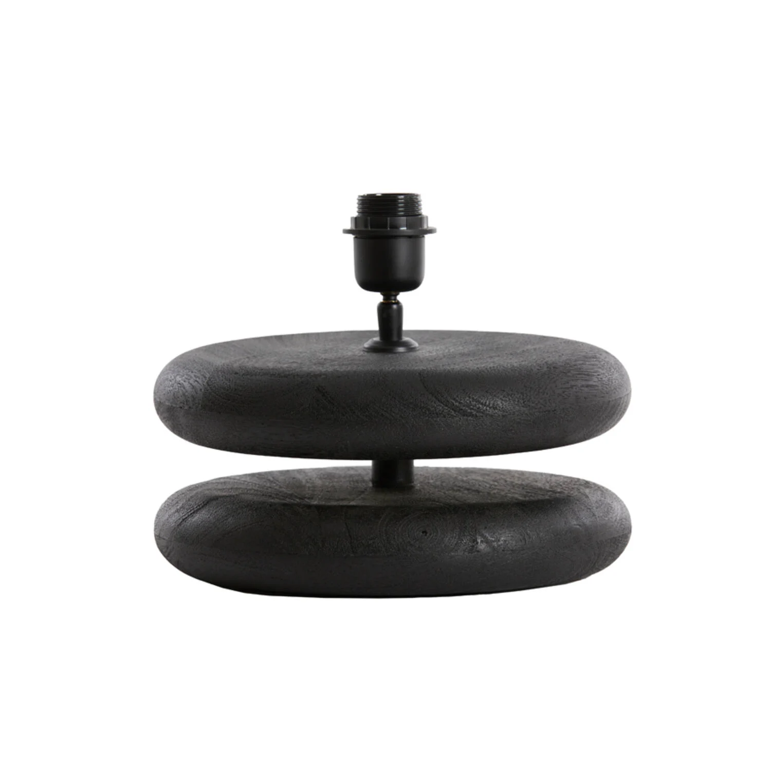 Base de lámpara de mesa de piedra negra Light & Living Eboli