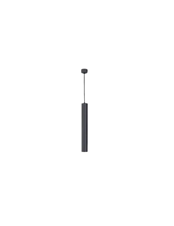 Bolonia Lámpara Colgante Cilindro Negro 25 CM