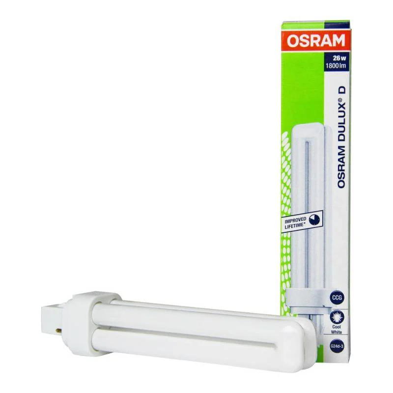 Bombilla Fluorescente OSRAM DULUX D 26W/840 G24D-3 1800LM