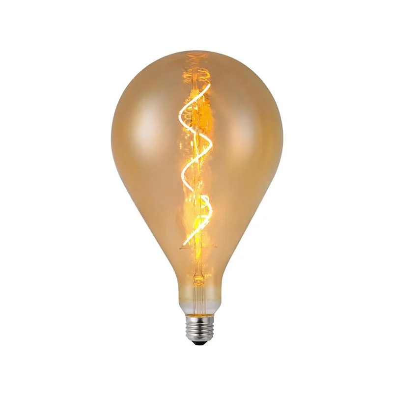 Bombilla LED Filamento E27 A160 4W Ámbar