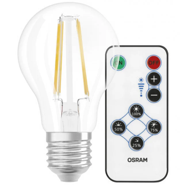 Bombilla LED Filamento OSRAM E27 7W 806LM Regulable con Mando