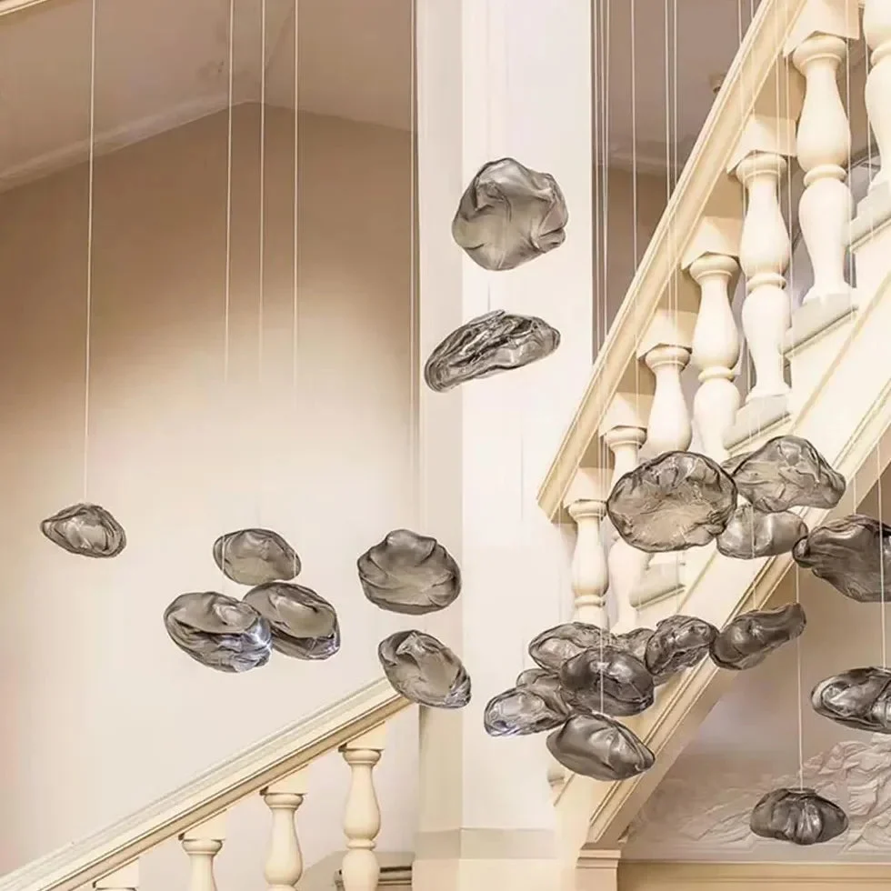 Lamparas decorativas colgantes de diseño moderno y vidrio