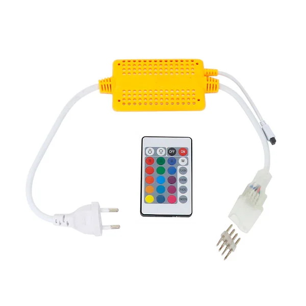 Controlador para Neón LED RGB 220V con Mando