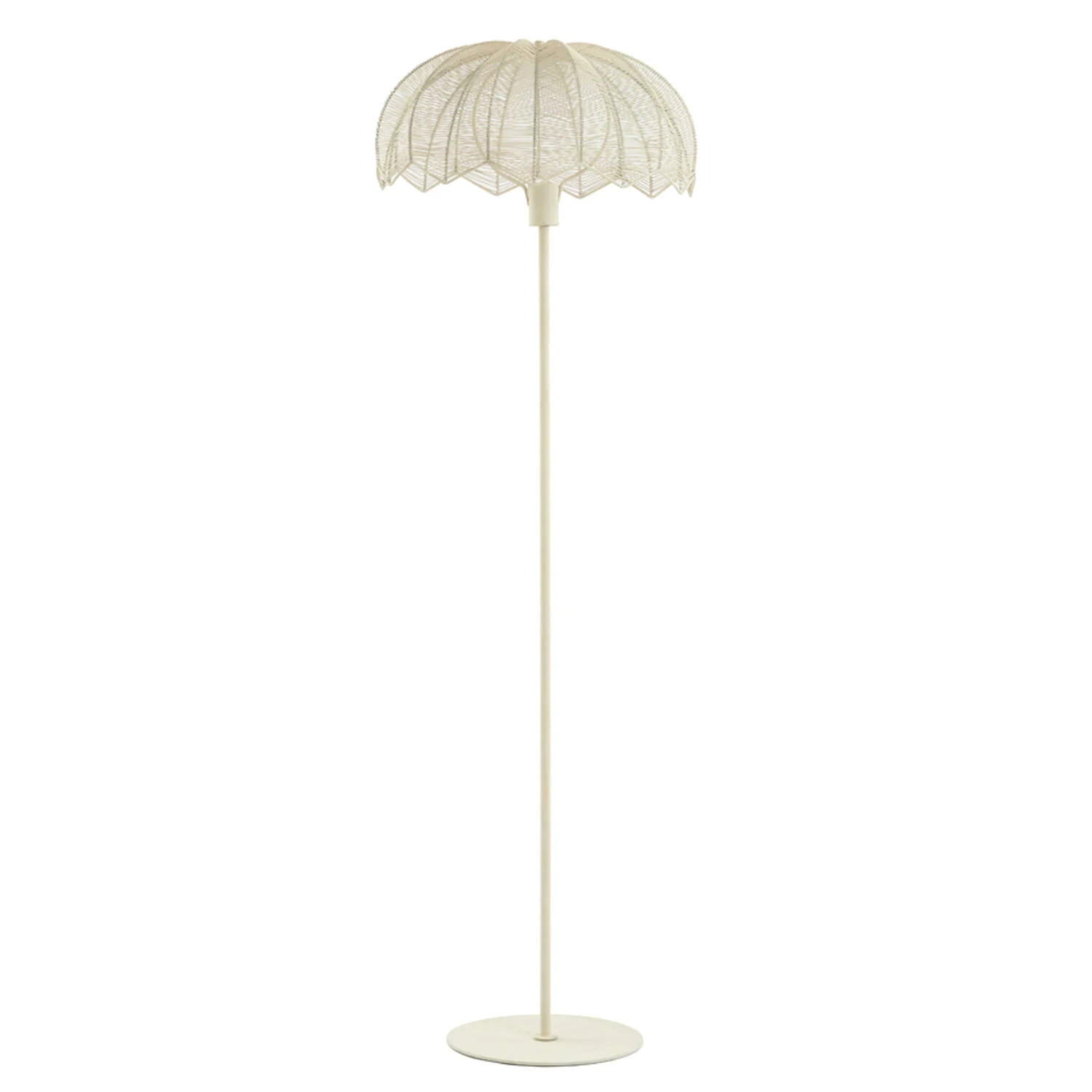 Lámpara de pie blanca calada Light & Living Espelo