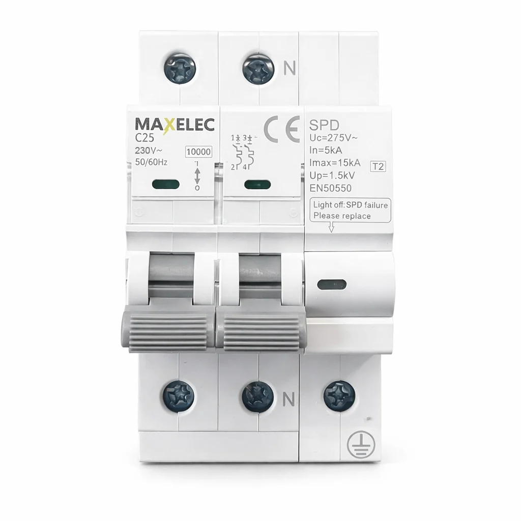 Protector Combinado Contra Sobretensiones 2P 10kA