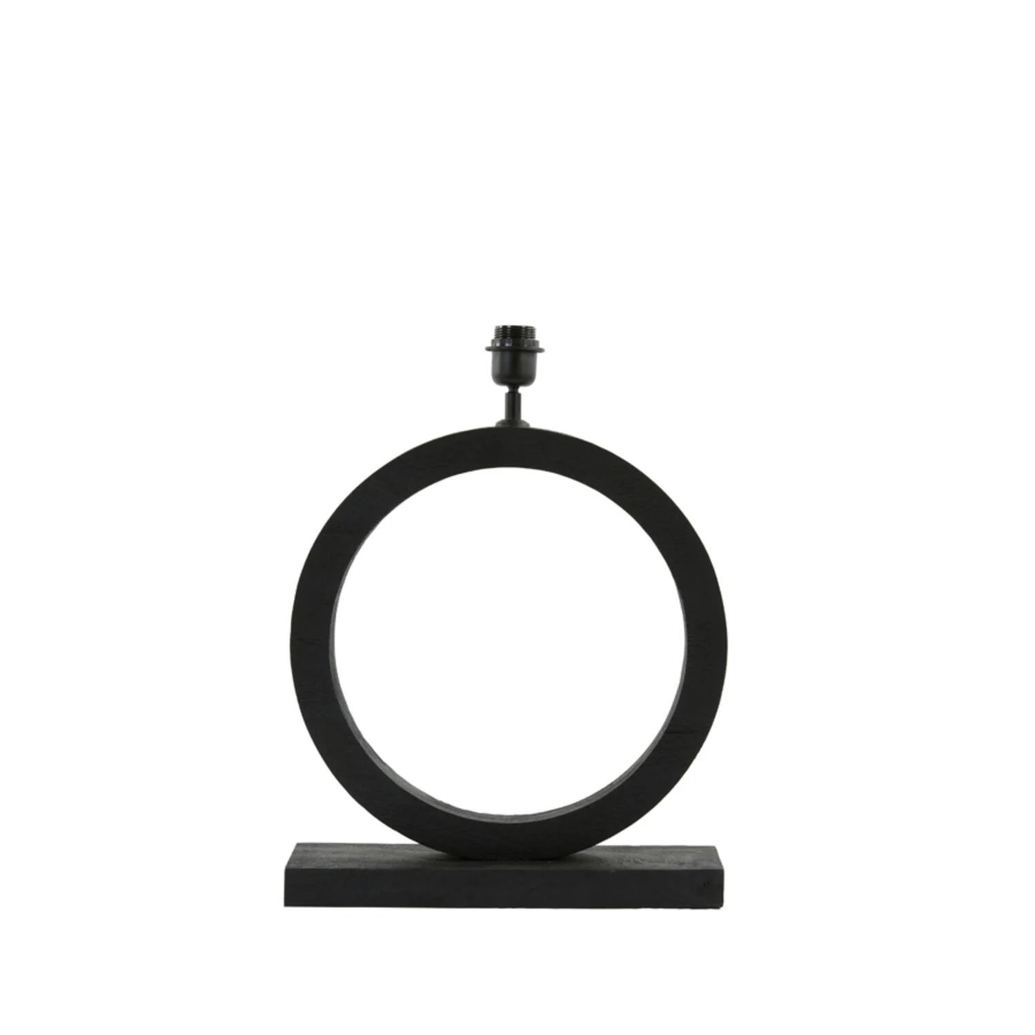 Pequeñas bases de lámpara redondas negras Light & Living Tinar
