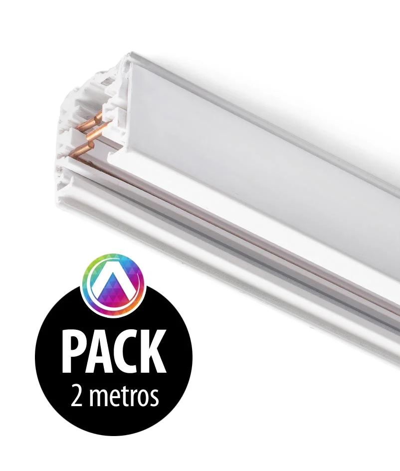 Pack carril blanco para proyector 2m