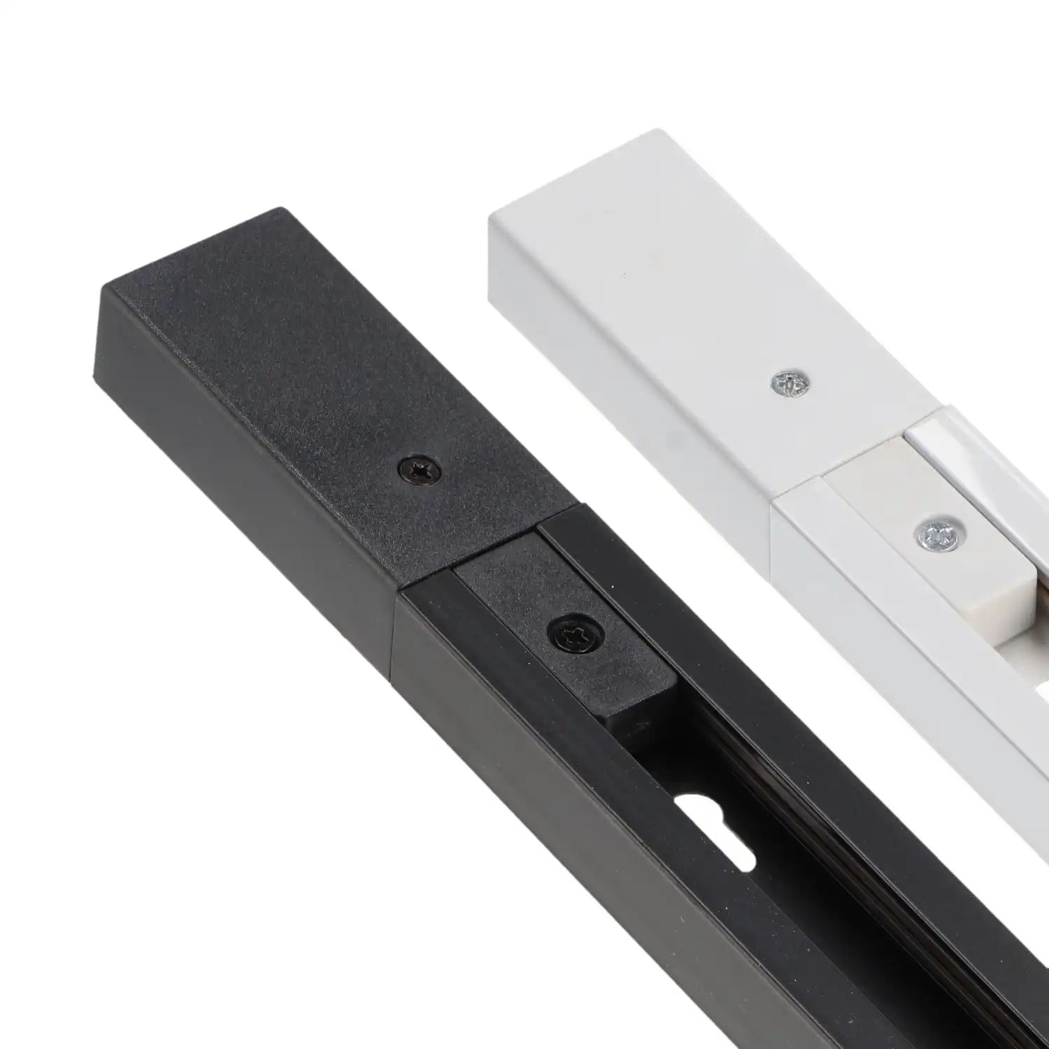 Carril Monofasico MaxPower 2 metros Blanco / Negro para Foco Carril