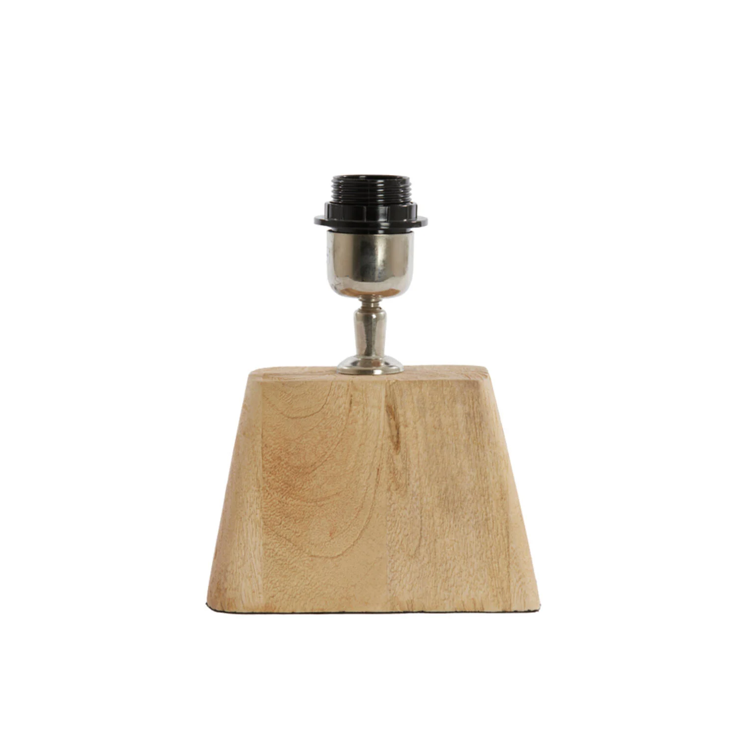 Base de lámpara de madera con casquillo metálico Light & Living Kardan