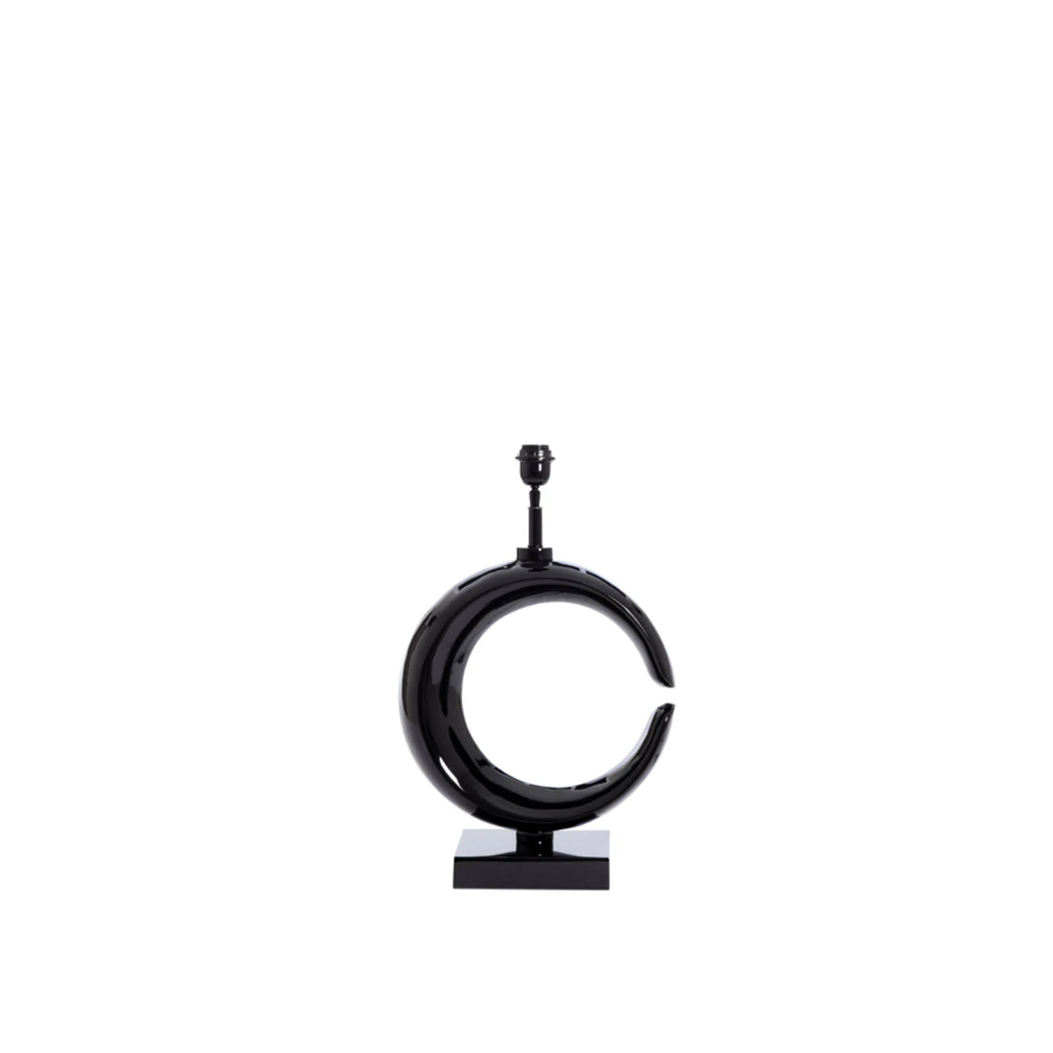 Base de lámpara negra en forma de media luna Light & Living Maan