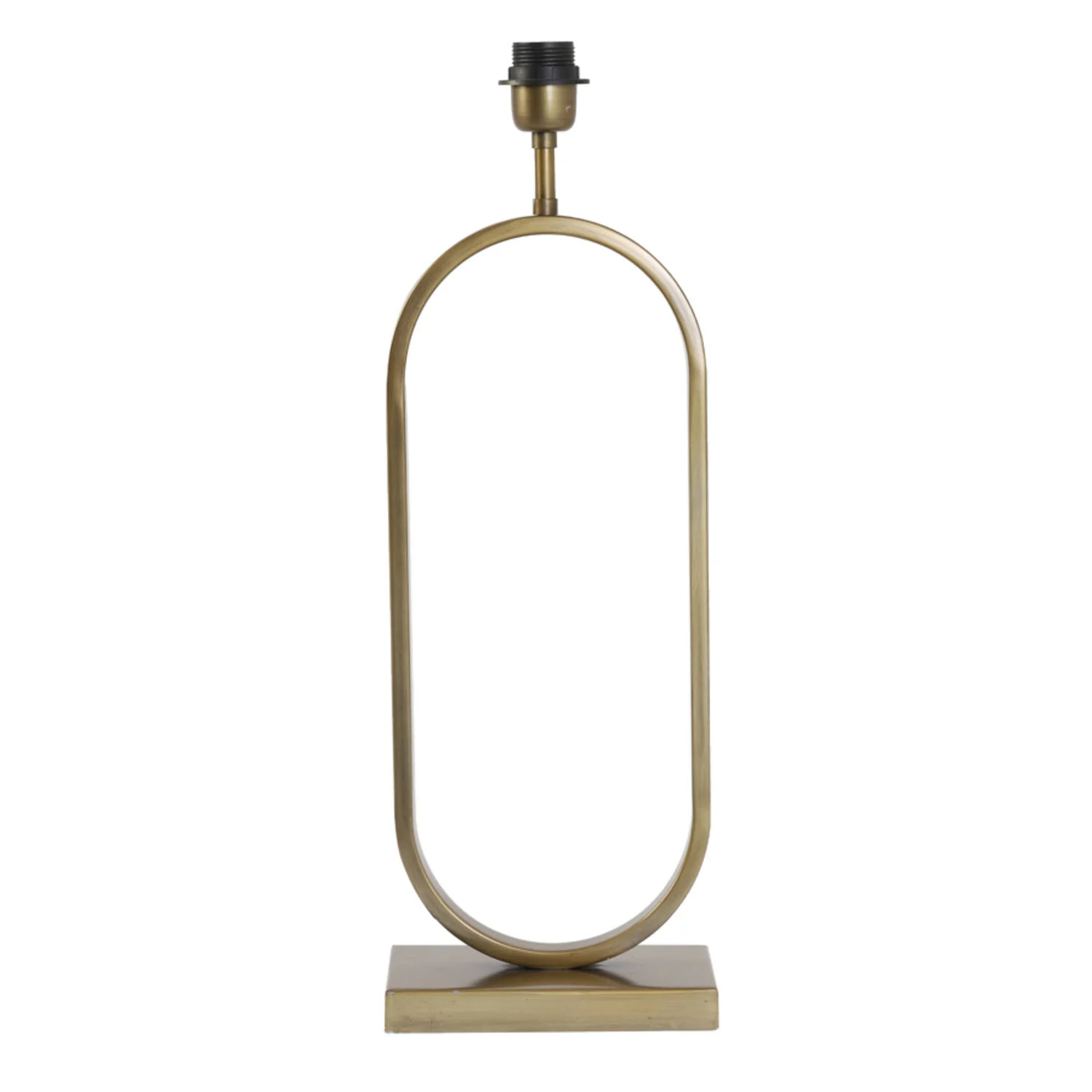 Base de lámpara metálica dorada ovalada Light & Living Jamiri