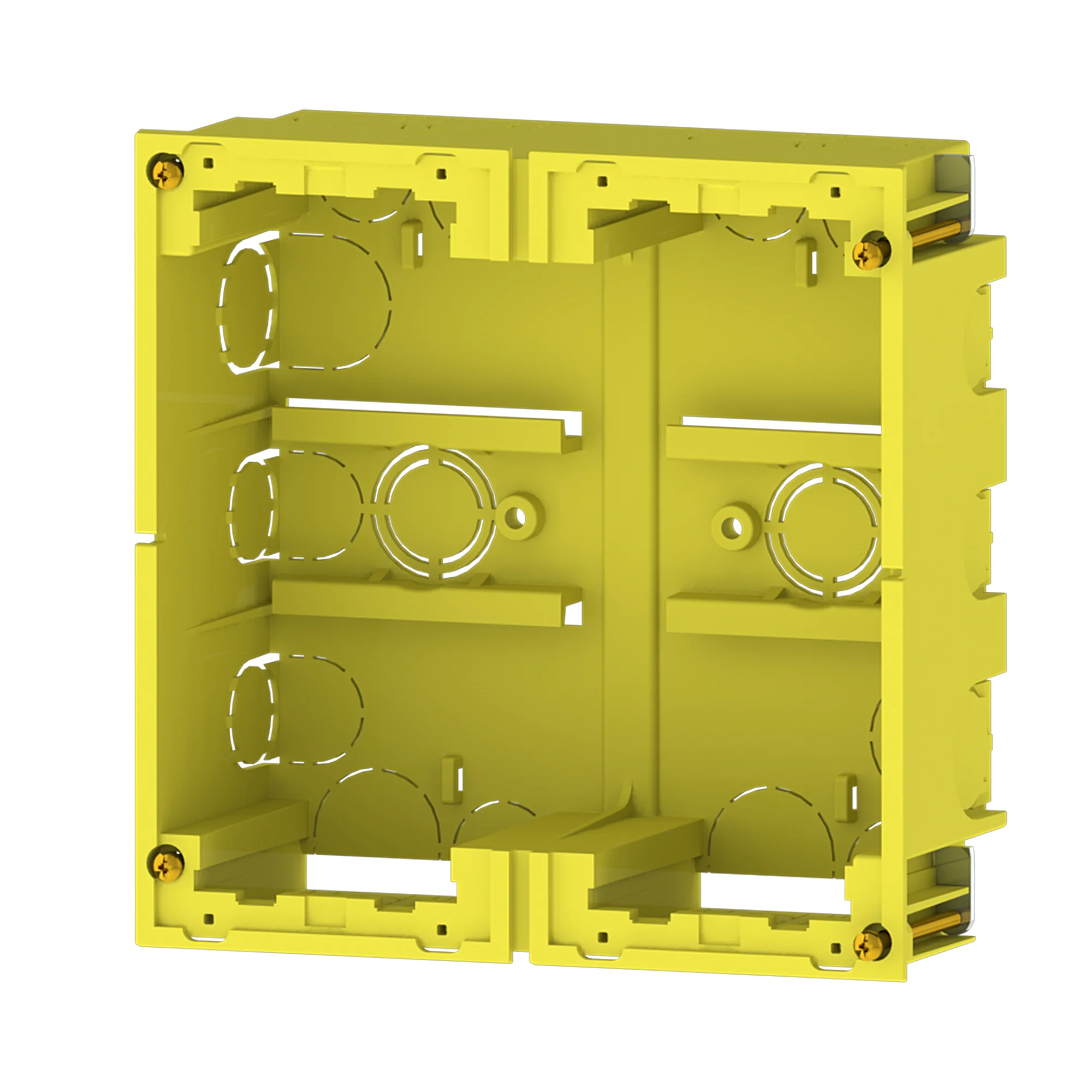 Puesto de Trabajo Caja de Instalacción Empotrada para 4 Módulos 45×45