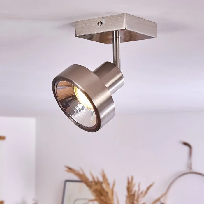 Chagres Lámpara de Techo Níquel-mate, 1 luz