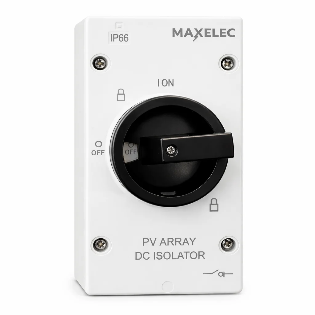 Interruptor Aislador DC Solar Fotovoltaico IP66 1000V 32A