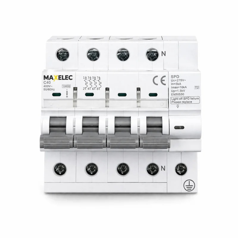 Protector Combinado Contra Sobretensiones 4P 10kA