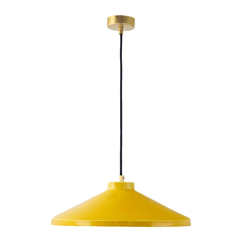 Lámpara Colgante JULIANA Cerámica Oro 1 Luz 38 Cm