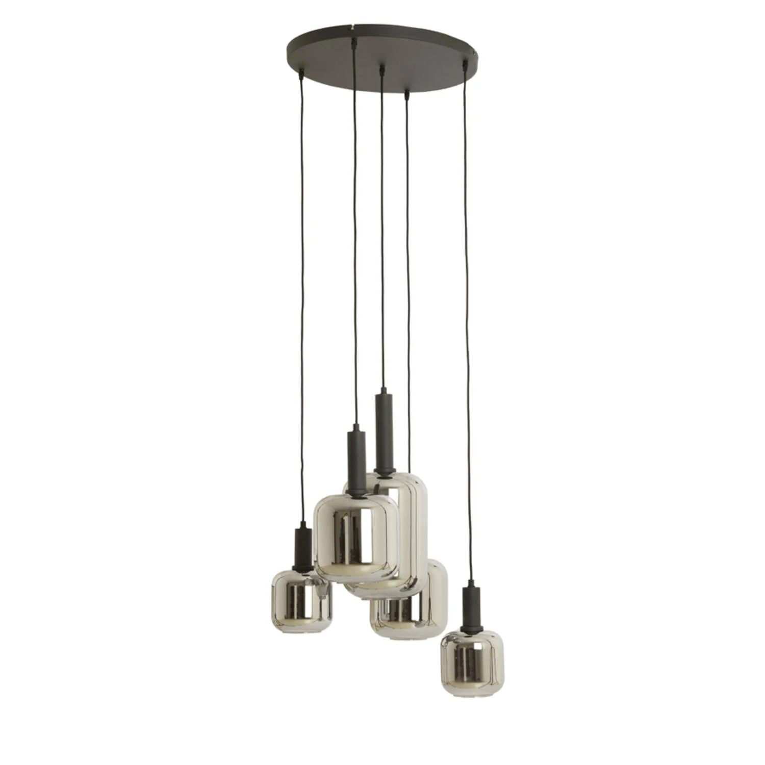Colgante 5 luces cristal Light & Living LEKAR