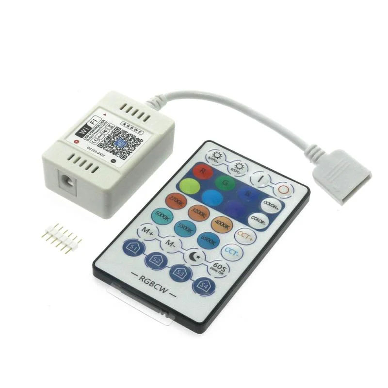 Controlador WIFI para Tiras LED 12/24V LED RGB+CCT con Control Remoto y App
