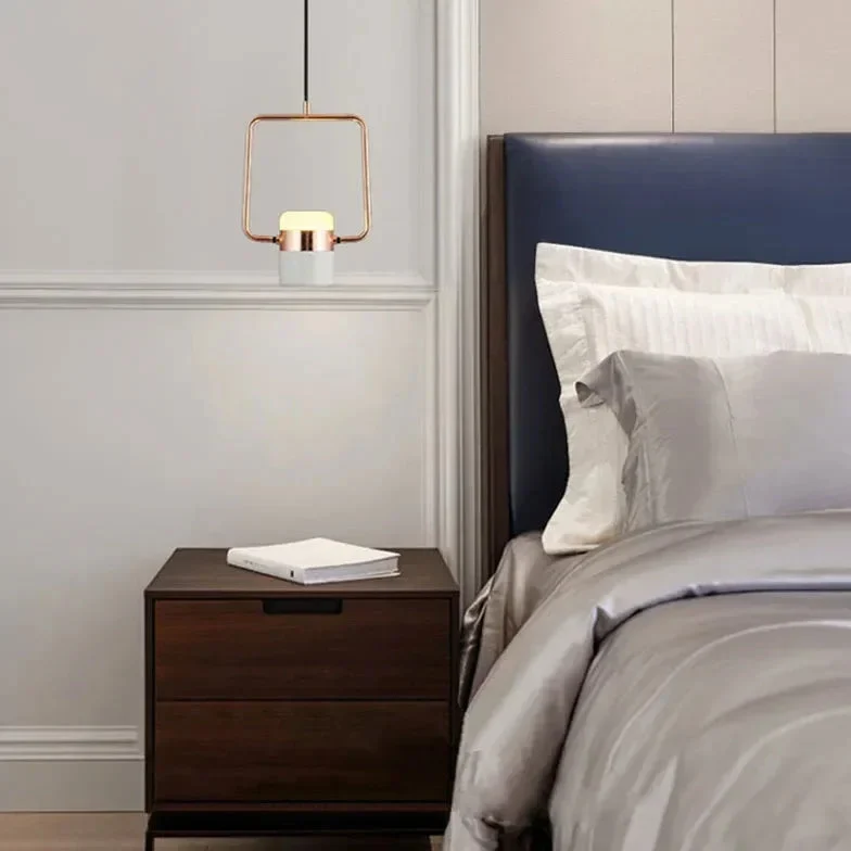 Lámparas colgantes modernas para dormitorio LED minimalista