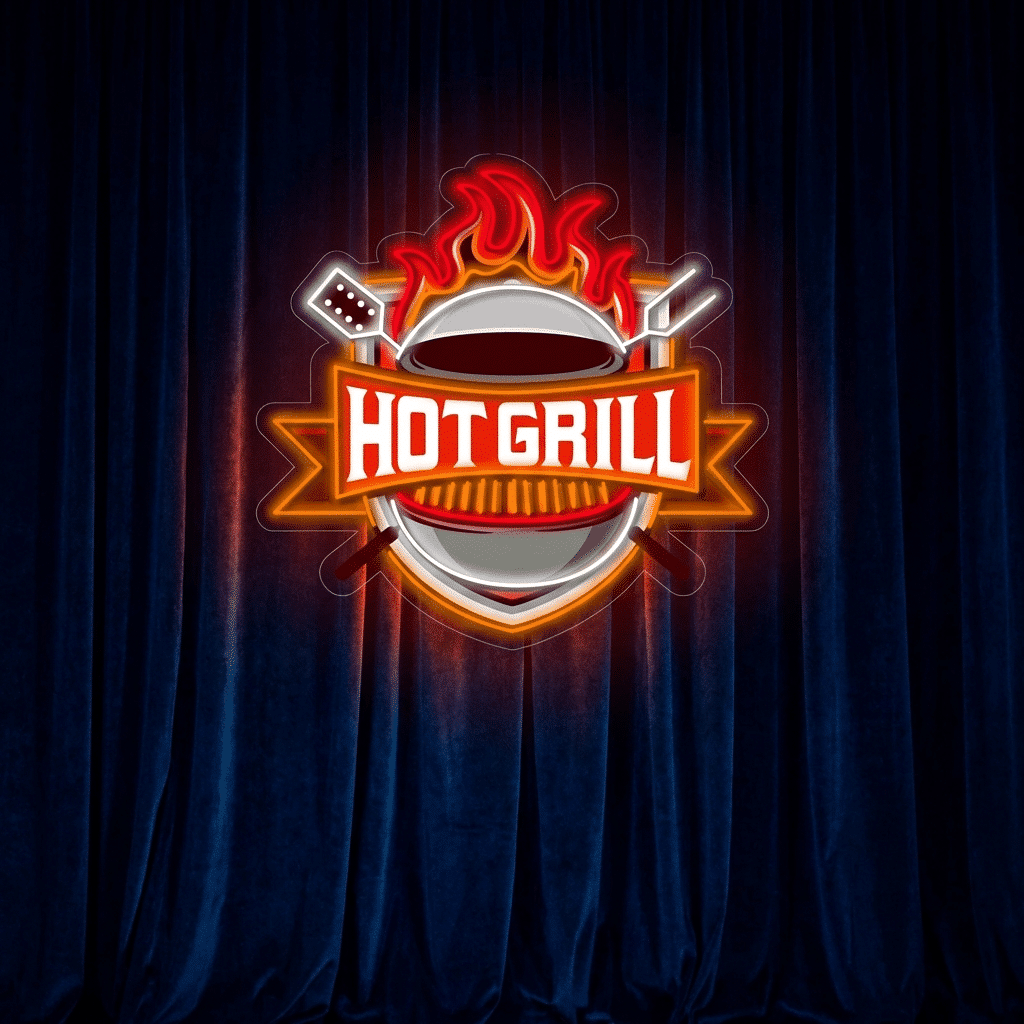 Cuadro de Neón  HOT GRILL