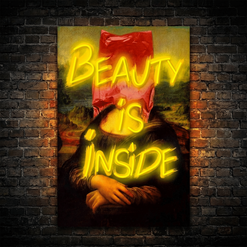 Cuadro Neón Beauty is Inside
