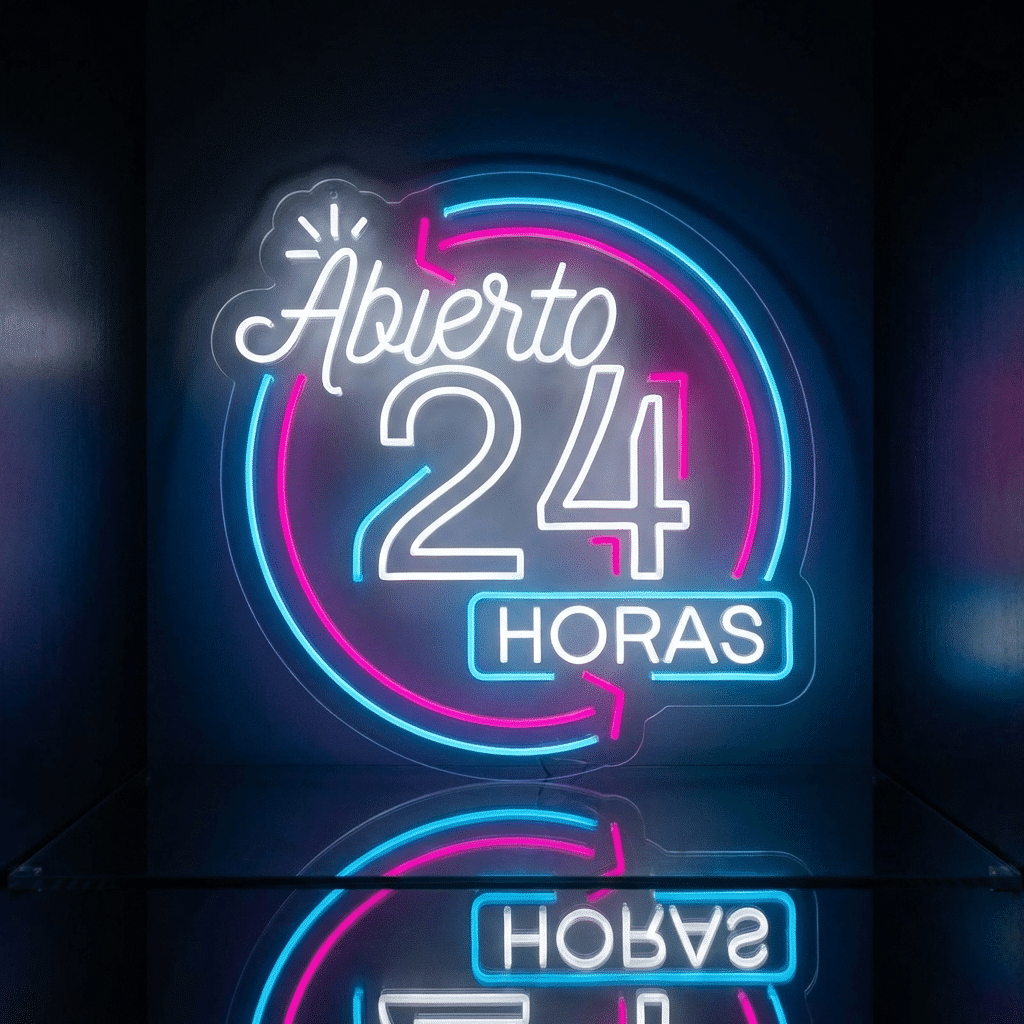 Neón Abierto 24 Horas