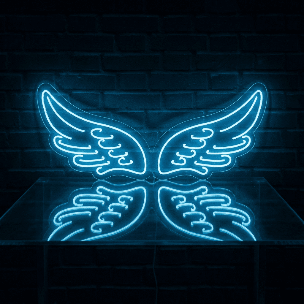 Neón Alas de ángel