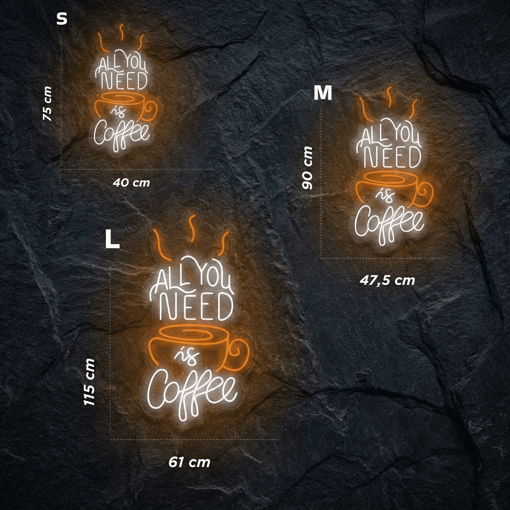 Neón All you need is coffee