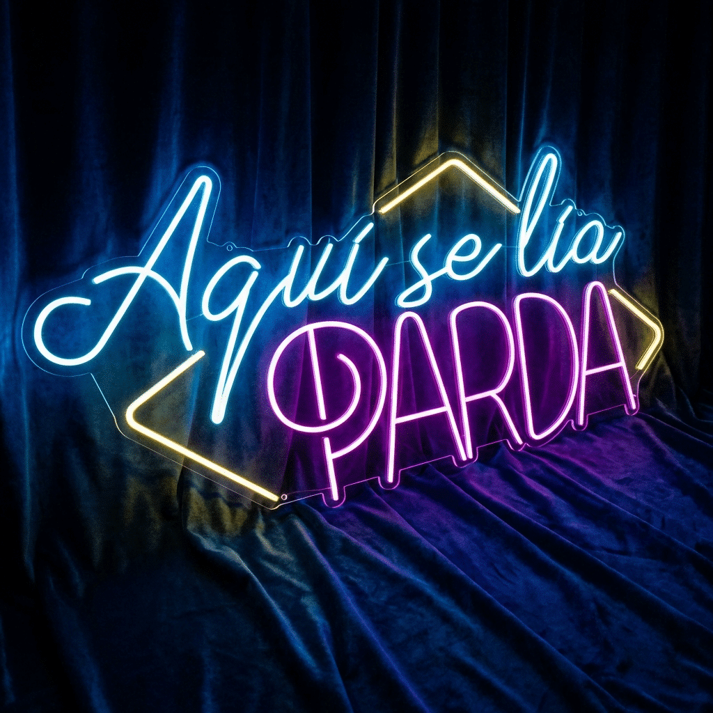 Neón Aquí se Lía Parda