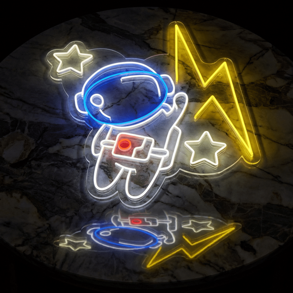 Neón Astronauta Rayo