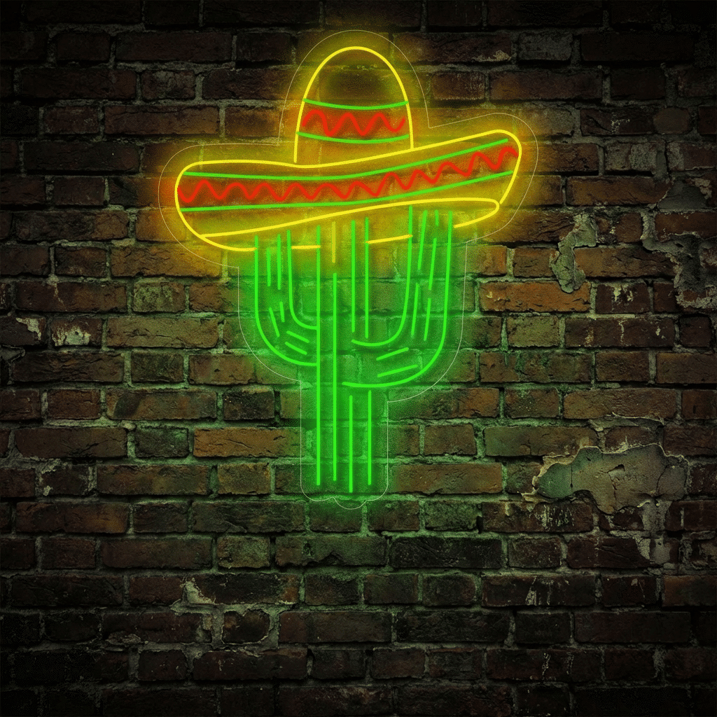 Neón Cactus Mexican