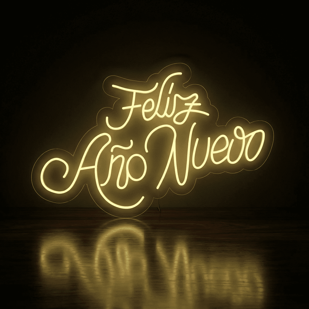 Neón Feliz Año Nuevo