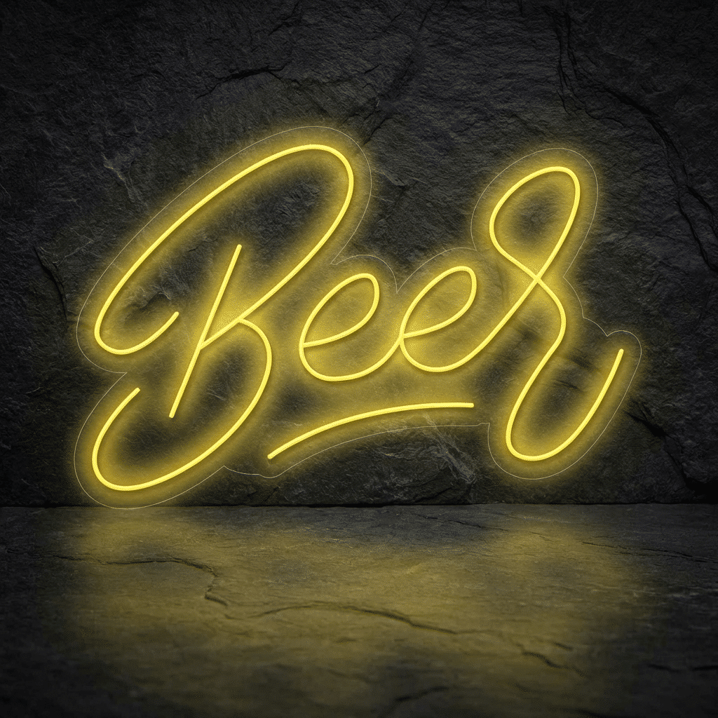 Neón Letrero Beer