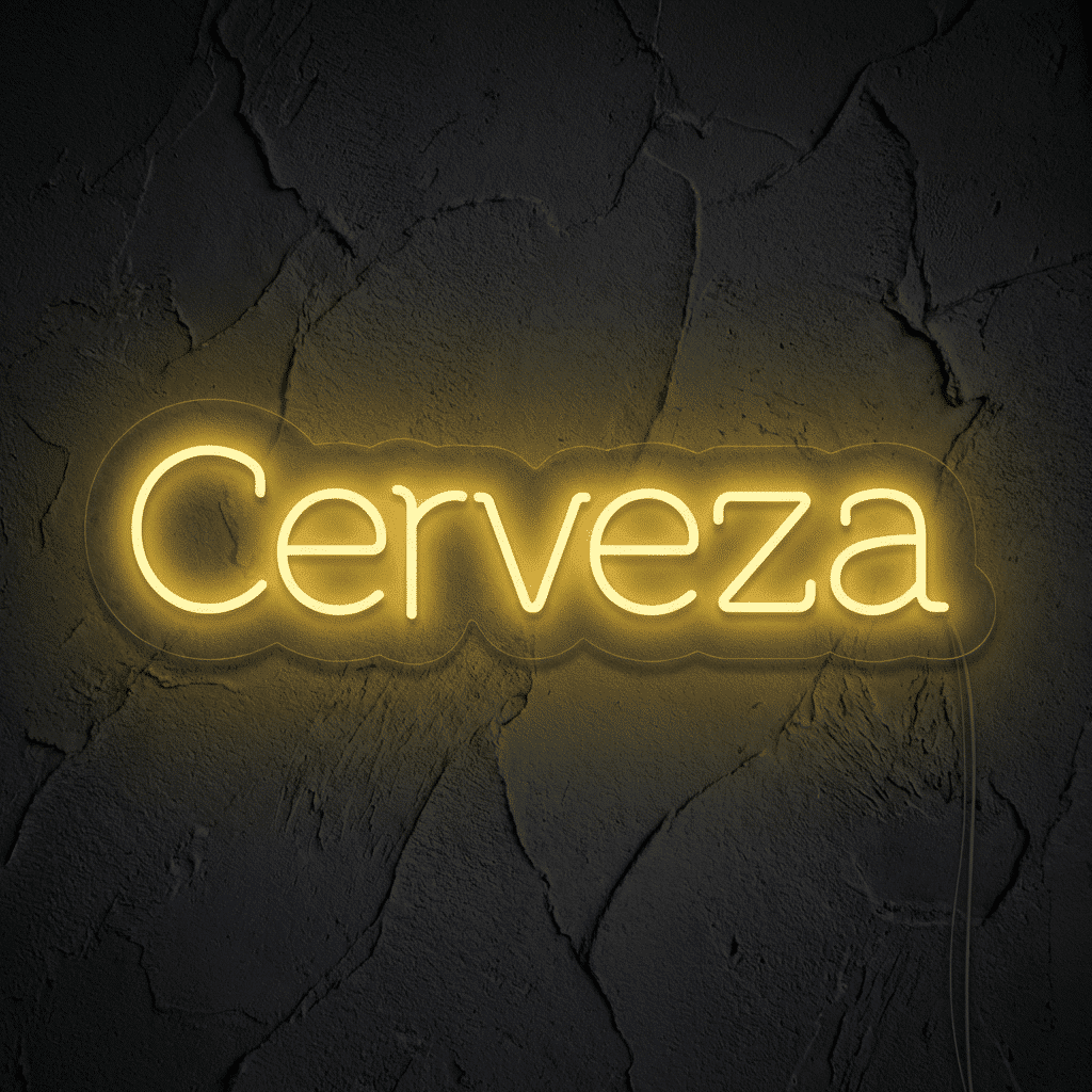 Neón Letrero Cerveza