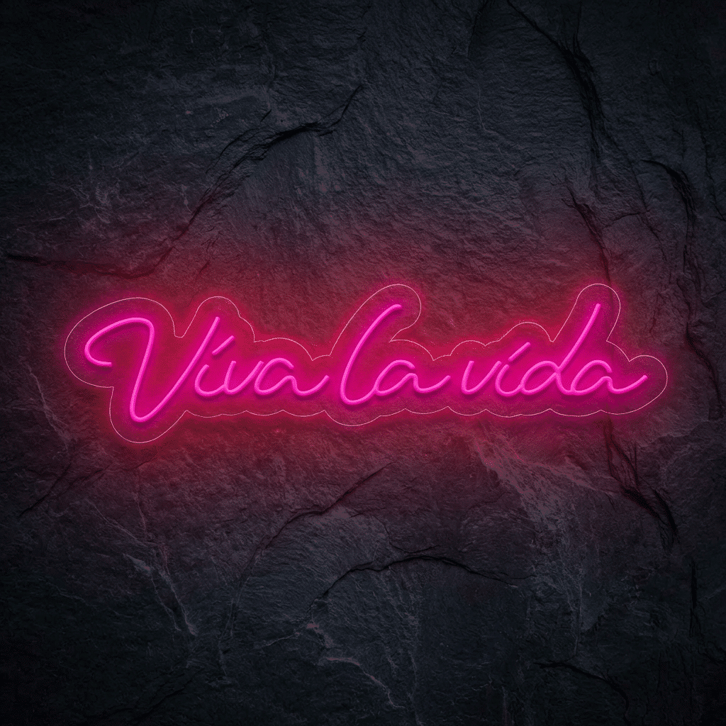 Neón Letrero Viva la Vida
