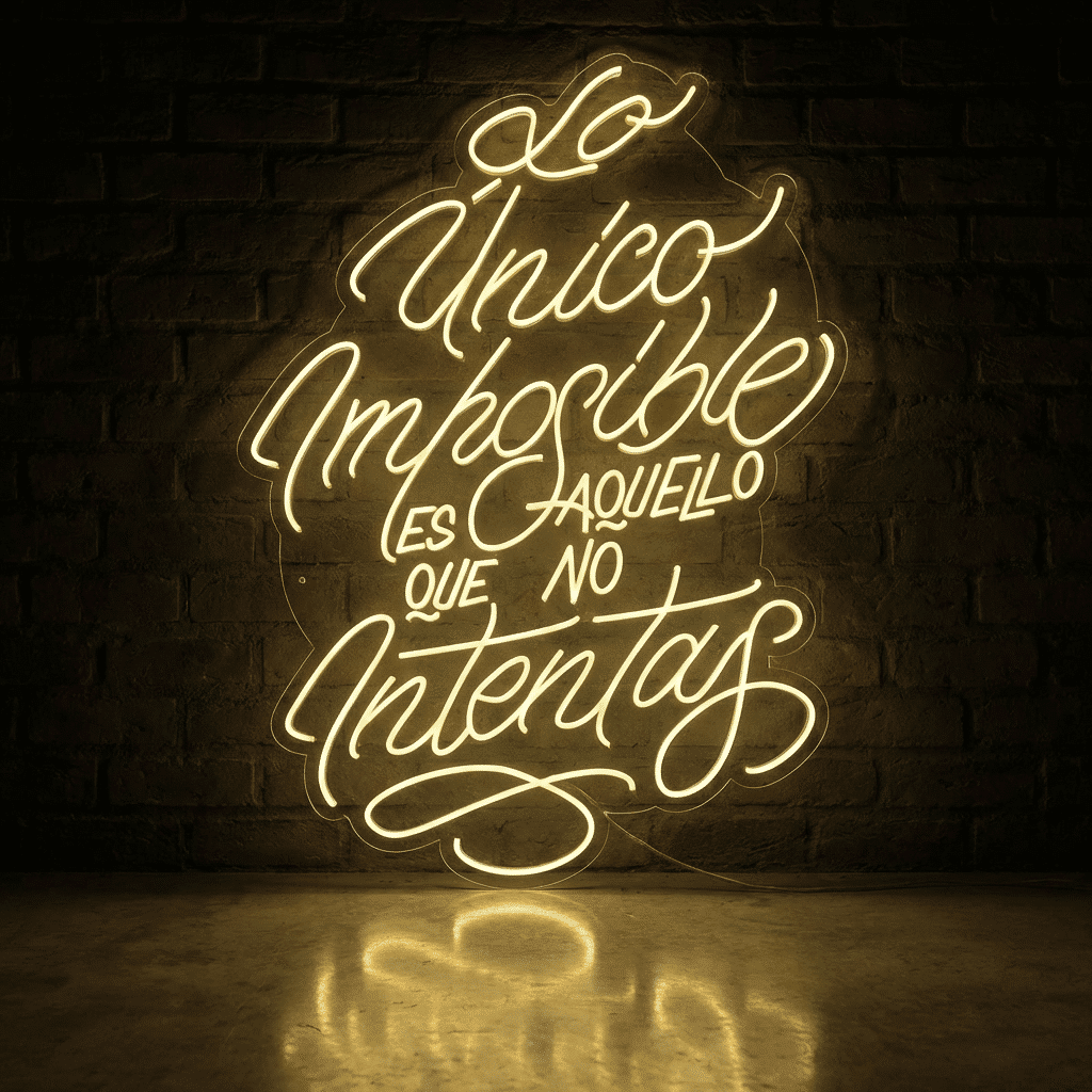 Neón Lo único imposible es aquello que no intentas