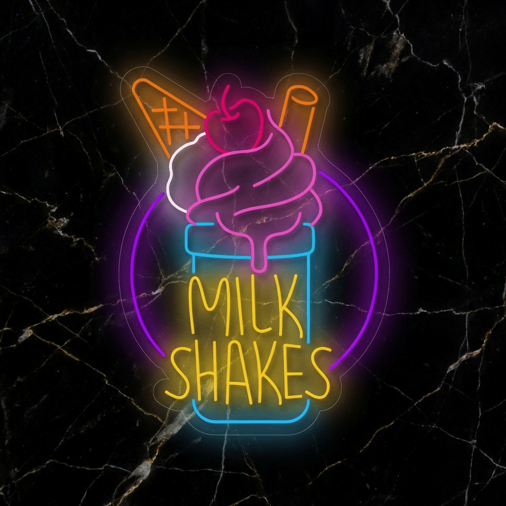 Neón Milkshakes