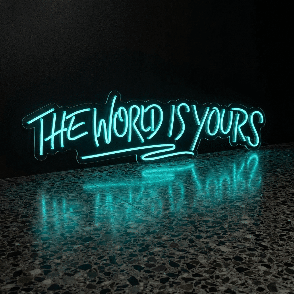 Neón The World is yours