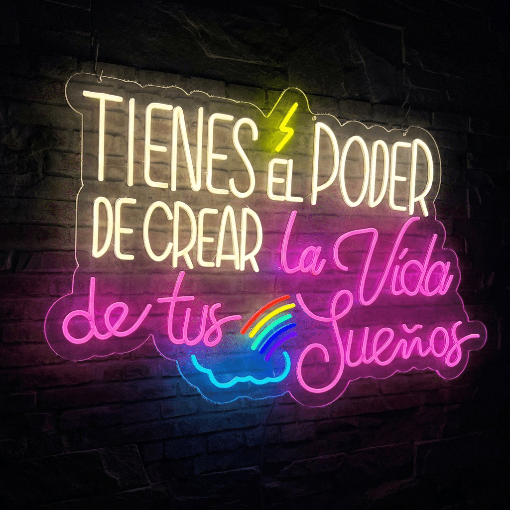 Neón Tienes el poder de crear la vida de tus sueños