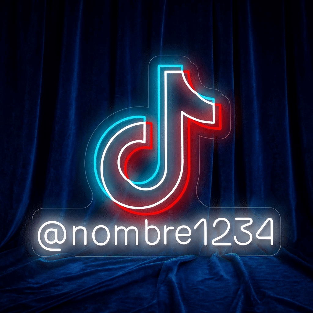 Neón Tik Tok con Nombre