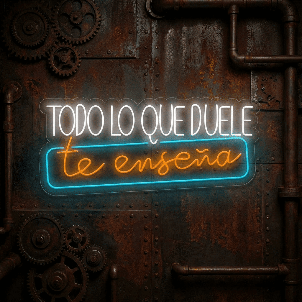 Neón Todo lo que duele, Te enseña