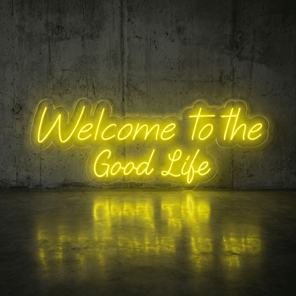 Neón Welcome to the Good Life