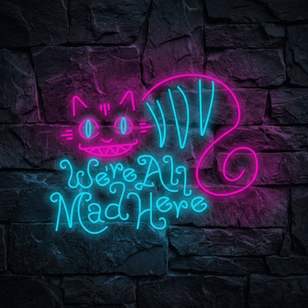 Neón We’re all mad here